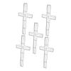 Alipis 5pcs Cross Shaped Metal Wreath Frame Unfinished Decorative Wall Hangings for Holiday and Craft Projects view 1