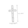 Alipis 5pcs Cross Shaped Metal Wreath Frame Unfinished Decorative Wall Hangings for Holiday and Craft Projects view 2