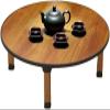 Uzulustra Folding Coffee Table,Low Floor Table Dining Table Collapsible Japanese Folding Table for Living Room Small Spaces Picnic Table Ground Portable Table, Laptop Desk(Round,60x60cm) view 1