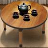 Uzulustra Folding Coffee Table,Low Floor Table Dining Table Collapsible Japanese Folding Table for Living Room Small Spaces Picnic Table Ground Portable Table, Laptop Desk(Round,60x60cm) view 2