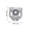 GAROZATION 6sets Telescopic Support Legs for Height of Furniture Flange Feet for Sofas Chairs and Cabinets Includes Connecting Washers for Easy Assembly view 2