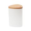 Bamboo Lid Toothpick Holder Jar Plastic Toothpick Stand for Home and Restaurant with Cover for Easy Access view 1