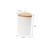 Bamboo Lid Toothpick Holder Jar Plastic Toothpick Stand for Home and Restaurant with Cover for Easy Access view 2