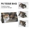 A Cat Large Tissue Box Cover Rectangular Plus Size Tissue Box Holder with Bottom Decorative Tissue Box for Vanity Toilet Tank Dresser Night Stand Table Countertop Office Car view 4