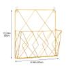 Wiywef Metal Wire Wall Mounted Magazine Holder, Wall Hanging Organizer Holder for Files, Newspapers, Magazines Rack for Office Home view 3