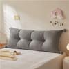 AXFCBDF Plush Headboard Pillow, Queen Size Headboard Back Cushion, Decorative Headboard Backrest Pillow for Bedroom, Sofa, Lounge(Gray,110x45x16cm) view 1