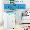 Small Air Conditioner 14,000 BTU with Built-In Dehumidifier - Portable AC Unit for Rooms Up to 750 Sq Ft - Sleep Mode, Swing Fan, 24H Timer, Remote Control, Window Kit, White view 4