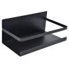 Magnetic Fridge Rack, Space Saving Organizer Black Shelf on Refrigerator, Kitchen Paper Towel Holder, Foldable Design (Black) view 4