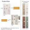 3/4 Panels Pegboard Room Divider Panel,Folding Pegboard Display Privacy Screens,Wood Room Divider Wall,for Craft/Art Shows Retail Events(White,180x40cm-3 Panel) view 2