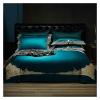 Luxury Satin Egyptian Cotton Gold Embroidery Bedding Set Duvet Cover Set Quilt Cover Bed Comforter Set Fitted Sheet Pillowcases,Bed Sheets view 1