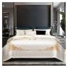 Luxury Satin Egyptian Cotton Gold Embroidery Bedding Set Duvet Cover Set Quilt Cover Bed Comforter Set Fitted Sheet Pillowcases,Bed Sheets view 2