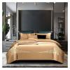 Luxury Satin Egyptian Cotton Gold Embroidery Bedding Set Duvet Cover Set Quilt Cover Bed Comforter Set Fitted Sheet Pillowcases,Bed Sheets view 3
