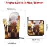 Cute Farm Animal Oven Mitts and Pot Holders 4-Piece Set, Extended Kitchen Gloves and Pan Racks, Heat Resistant Oven Gloves Hot Pads Non-Slip Cooking Gloves Potholders Gifts for Women view 3