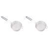 2 Pcs Frying Basket, Stainless Steel Drain Frying Basket Round Fry Net Reusable Cooking Basket Stainless Steel Fry Basket with Long Handle for Kitchen Frying Serving view 1