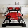 Feelyou Taekwondo Comforter Set Toddler Size Kids Japanese Style Bedding Set for Boys Girls Teens Red Sun Comforter Breathable Duvet Set Room Decor Quilt Set view 1