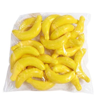 20Pcs Artificial Fruit,Plastic Simulation Mini Foam Fake Fruit Lemon Strawberry Oranges Ornament Photography Props Home Party Decor(Banana)