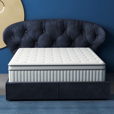 Aoowow 12 Inch King Size Mattress,Hybrid King Mattress in a Box Gel Memory Foam King Bed Mattresses with Pocket Springs,Medium Firm,Pressure Relief, 80*76*12