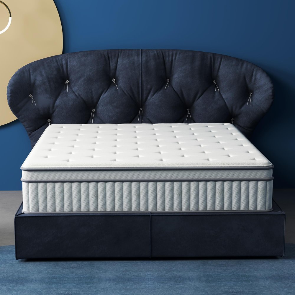 Aoowow 12 Inch King Size Mattress,Hybrid King Mattress in a Box Gel Memory Foam King Bed Mattresses with Pocket Springs,Medium Firm,Pressure Relief, 80*76*12