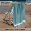 9Threads Cotton Turkish Beach Towel with Towels Oversized 36"x72" Pool Absorbent Extra Large Quick Dry Sand Travel Towel (Mix, 6 Pack) view 2