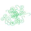 HAOHIZE 60pcs Mini Multi Purpose Metal S Hooks, Colorful Christmas Tree Decorations Everyday Use (Green) view 1