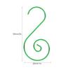 HAOHIZE 60pcs Mini Multi Purpose Metal S Hooks, Colorful Christmas Tree Decorations Everyday Use (Green) view 3