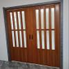 Commercial Heavy Duty PVC Folding Doors Room Dividers, Waterproof Oil Pleated Retractable Double Door for Restaurant - Space Saving | Easy to Clean(110x203cm/43.3x79.9in) view 1
