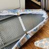 LIVCHLOE Silver Ironing Board Cover and Pad Replacement Ironing Board Cover 12x36 12x38 14x43 15x48in Iron Board Cover Standard Size, Elastic Edge Easy Fit(Polka dots,110x35cm/43x14in) view 4