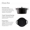 Vermicular Oven Pot | Non-Toxic Enameled Cast Iron Pot | 18cm (1.8 Qt) | Oven-safe | Induction-compatible | Dutch Oven | Made in Japan | Serves 1-2 | Matte Black view 2