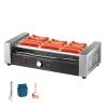 Hot Dog Roller Machine - Electric Grill Cooker Machine 850W | 12 Hot Dogs Capacity 5 Rollers, Double Temp Control Hot Dog Maker with Detachable Drip Tray view 1
