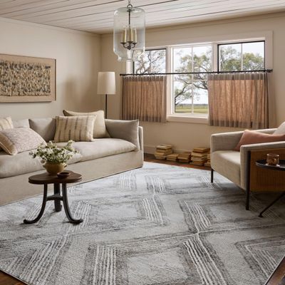 Loloi Hollis Mist/Natural 2'-7" x 8'-0" Runner Rug