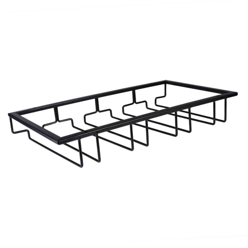 Ciieeo Glass Cup Holder Wine Glass -mounted Wine Rack for Home Bar Cafe Iron Art Holder