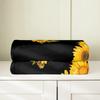 jejeloiu Black Sunflowers All Season,Bed Blanket Yellow Floral Botanical Plush Throw Blanket, Baby 30"x40" Sunflowers Flannel Fleece Blanket Yellow Sunflower All Season view 4