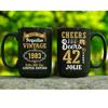 Trendy Age Perfection Since 1983 Happy 42 Years Old Birthday Cheering Beer Lovers Personalized Names Gifts Idea Novelty Coffee Mugs 11oz 15oz view 3