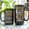 Trendy Age Perfection Since 1983 Happy 42 Years Old Birthday Cheering Beer Lovers Personalized Names Gifts Idea Novelty Coffee Mugs 11oz 15oz view 4
