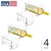 iDesign Stackable Bottle Holder for Water or Wine Bottles - Set of 4 - Clear view 2