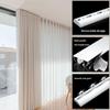 YJLTKL 27-236in Ceiling Curtain Track, Aluminum Ceiling Track for Curtains, Curved Curtain Rail Track Set, As Room Divider Curtain Rod, Sliding Curtain Track Ceiling Mount(8.5FT/260CM) view 2
