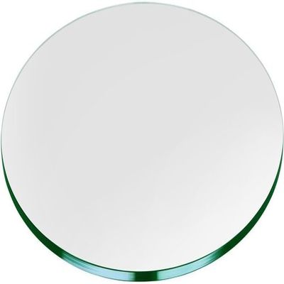 28" Inch Round Glass Table top - 3/8" Thick - Flat Polished Edge