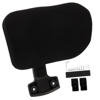 Yardenfun Adjustable Computer Chair Headrest with Clip Mount, Black Mesh