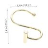 FELTECHELECTR 12pcs Bathroom Shower Curtain Hooks Sticks T-bar Rings Iron Rods Smooth Finish Fashionable for Home Decor view 2