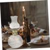 Kerosene Oil Lamp Vintage Glass with Adjustable Wick and Shade view 4
