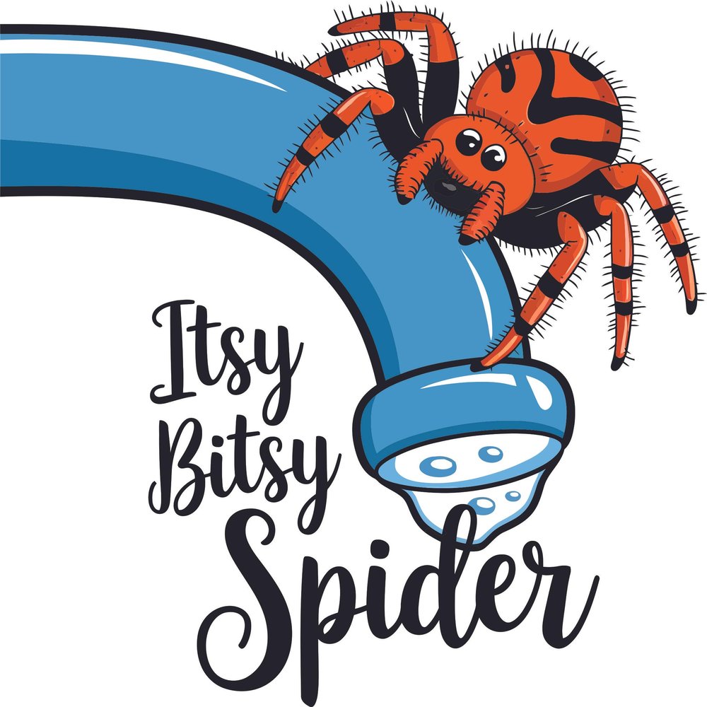 Children Itsy Bitsy Spider Cute Quote Wall Decal Decoration Bitsy Spider Black Spider Water Spout Spider Kids Song Lasts Years and Easily Removable - Size: 30 in(W) x 21 in(H)