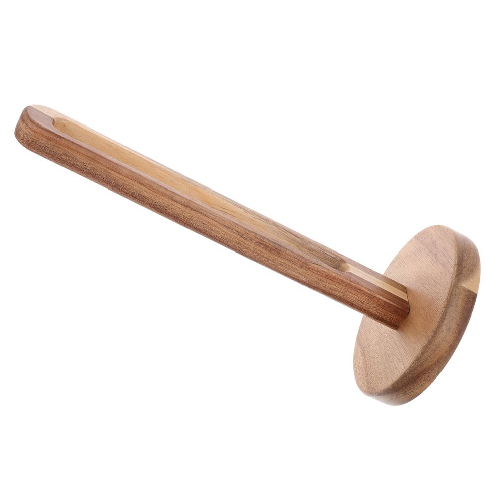 Wood Paper Towel Holder, Wooden Countertop Organizer for Kitchen