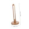 Wood Paper Towel Holder, Wooden Countertop Organizer for Kitchen view 2