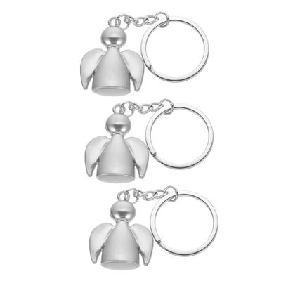 GAROZATION 3pcs Creative Angel Keychains Cute Key for Keys Bags Decor Memorable Wedding Favors Unique Design for Everyday Use
