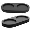 PRETYZOOM 2 Pack Wooden Grinder Tray Holders for Salt Shaker and Bottles view 1