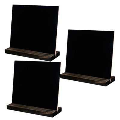 OFFSCH Mini Blackboards Signs 3 Pack Food Labels for Buffet Vintage Style Decorative Writing Chalkboards