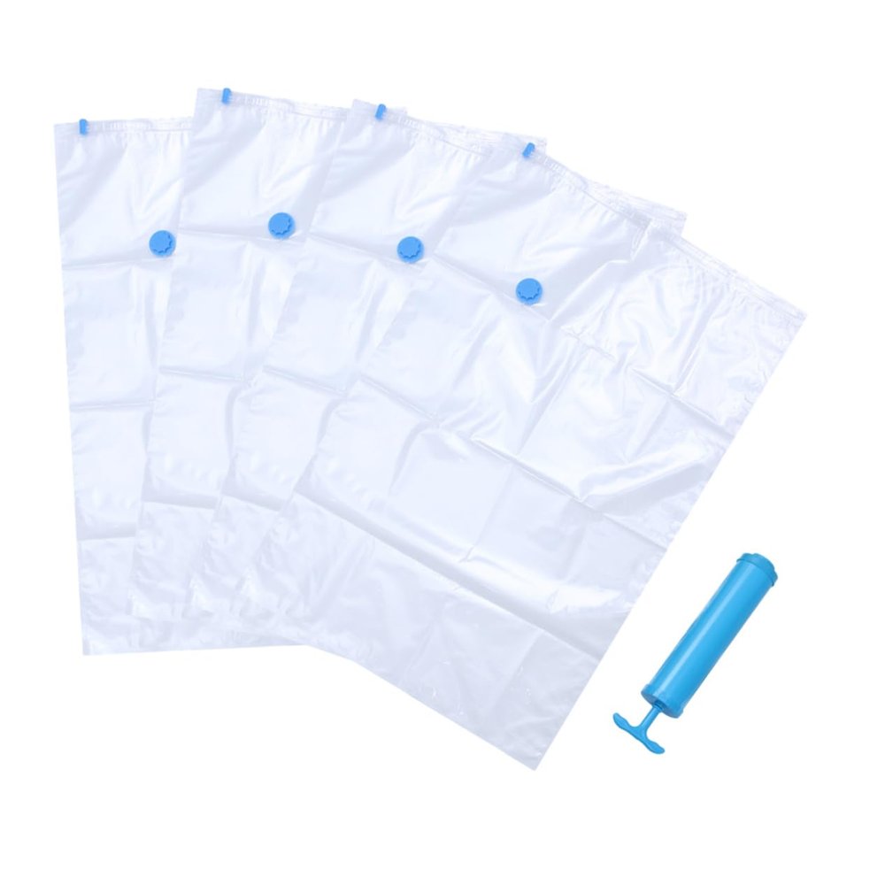 Alipis 4pcs Vacuum Compress Bag Sealed Storage Bag for Clothes Vacuum Seal Storage Jumbo Space Saver Organizer