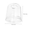 COSMEVIVI Toilet Paper Holder Transparent Acrylic Tissue Roll Dispenser for Bathroom Office and Home Use Stylish Desktop Paper Towel Organizer Compact Design view 2