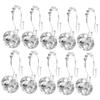 12pcs Stainless Steel Curtain Hooks Silver for Shower Curtains view 1