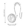 12pcs Stainless Steel Curtain Hooks Silver for Shower Curtains view 2